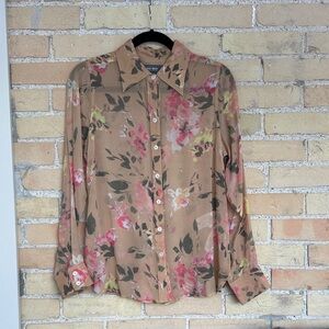 Mos Mosh Taylor Flos Floral Button-Up Blouse